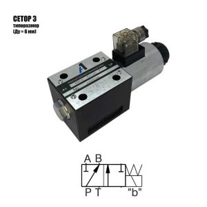 Гидрораспределитель BE 6.573E 24V (схема 2B8, Китай)
