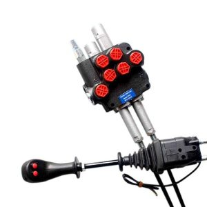 Гидрораспределитель 02P40-1K16A1 GV1 2м + ID-3369 (тросы 2м, джойстик 2 кнопки, Китай)