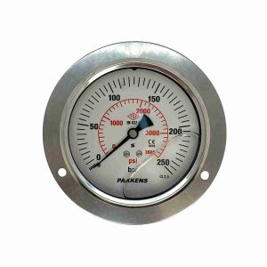 Манометр осевой MG 1001001714 (0-250 Bar) G1/2″ с фланцем